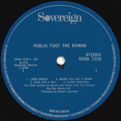 Public Foot The Roman : Public Foot The Roman (LP, Album)
