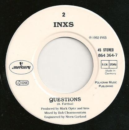 INXS : Baby Don't Cry (7", Single)