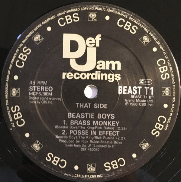 Beastie Boys : No Sleep Till Brooklyn (12", Single)