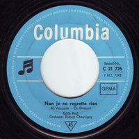 Edith Piaf : Non Je Ne Regrette Rien / Jerusalem (7", Single)
