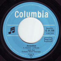 Edith Piaf : Non Je Ne Regrette Rien / Jerusalem (7", Single)