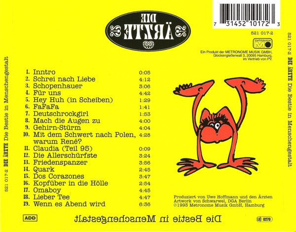 Die Ärzte : Die Bestie In Menschengestalt (CD, Album)