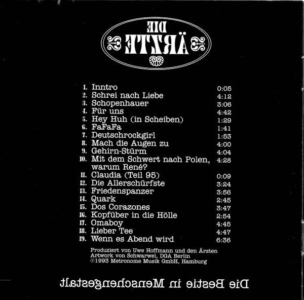 Die Ärzte : Die Bestie In Menschengestalt (CD, Album)