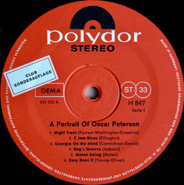 Oscar Peterson : A Portrait Of Oscar Peterson (LP, Comp)