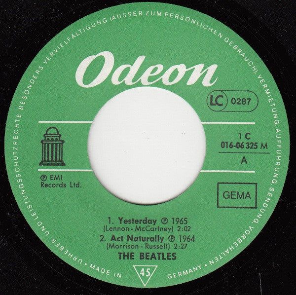 The Beatles : Die Grössten Vier Vol.2 (7", EP)