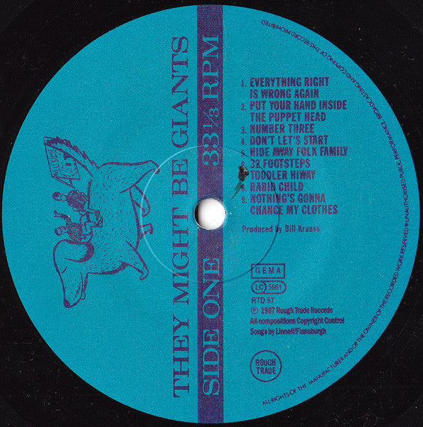 They Might Be Giants : They Might Be Giants (LP, Album)
