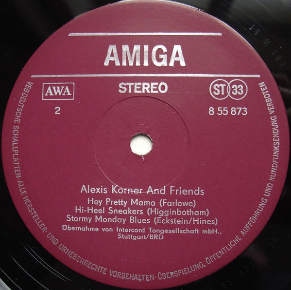 Alexis Korner : Alexis Korner And Friends (LP, Album, Red)