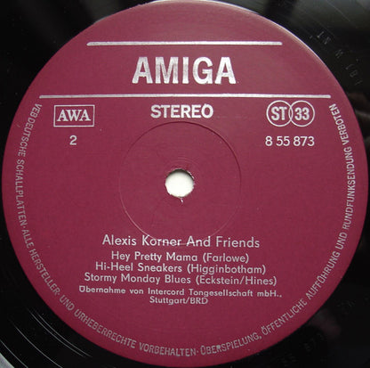 Alexis Korner : Alexis Korner And Friends (LP, Album, Red)