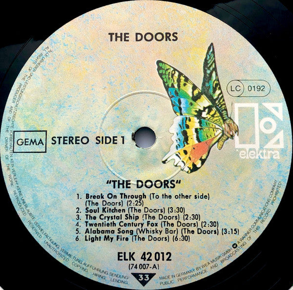 The Doors : The Doors (LP, Album, RE)