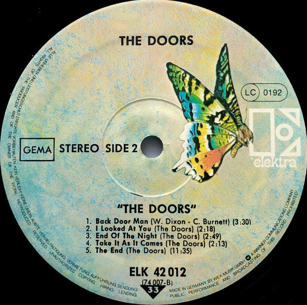 The Doors : The Doors (LP, Album, RE)