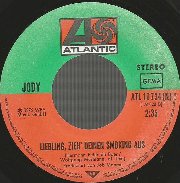 Jody* : Jolene (7", Single)