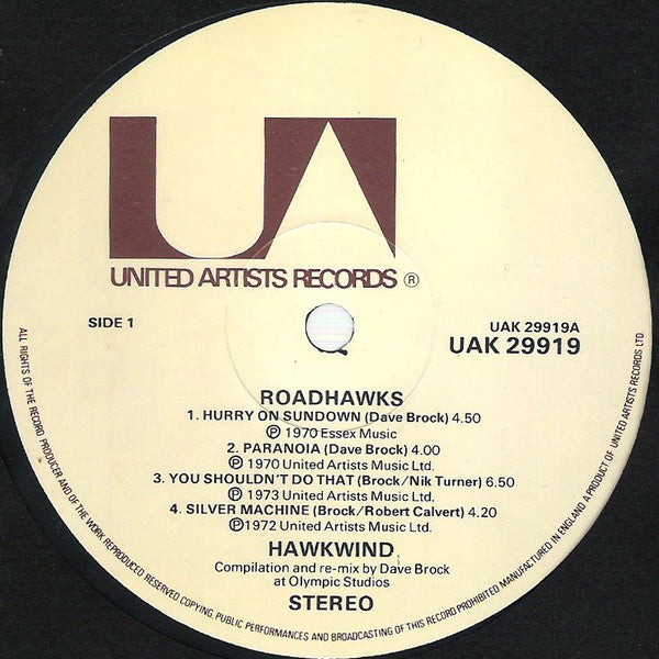 Hawkwind : Roadhawks (LP, Comp, RP, Gat)
