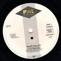 Kylie Minogue : Never Too Late (7", Single)