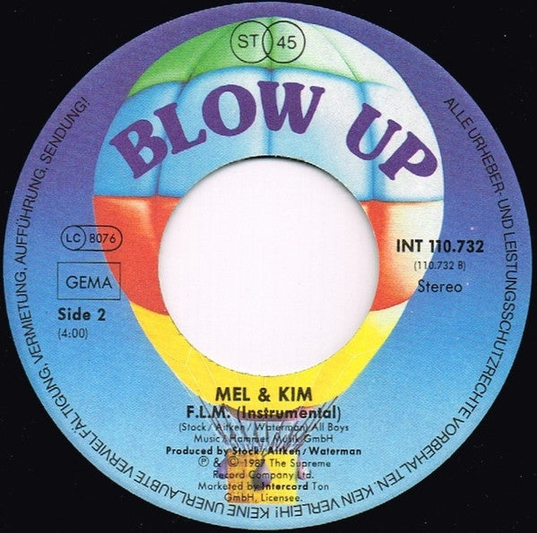 Mel & Kim : F.L.M. (7", Single)