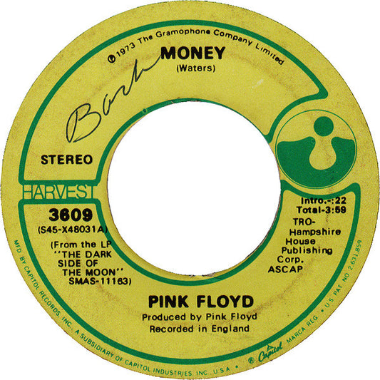 Pink Floyd : Money (7", Single, Win)