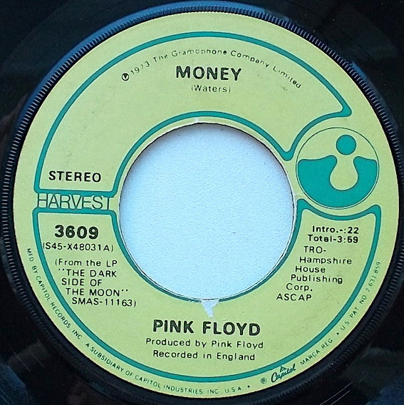 Pink Floyd : Money (7", Single, Win)