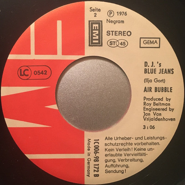 Air Bubble : Racing Car (7", Single)