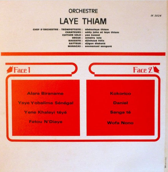 Orchestre Laye Thiam : Orchestre Laye Thiam (LP, Album)