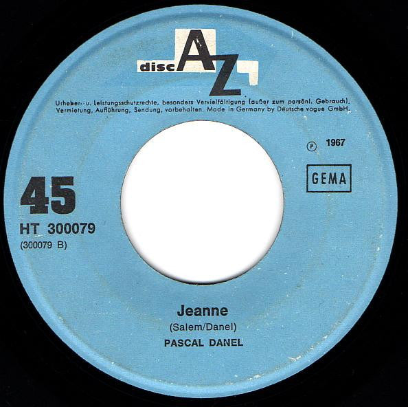 Pascal Danel : Kilimandjaro (7", Single)