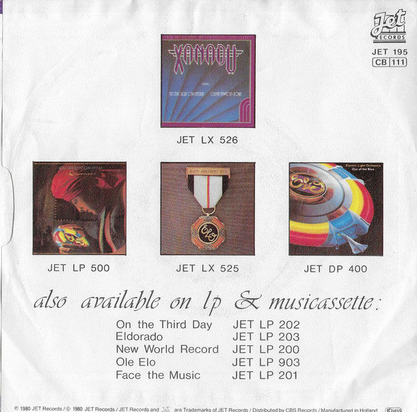 ELO* : All Over The World (7", Single)