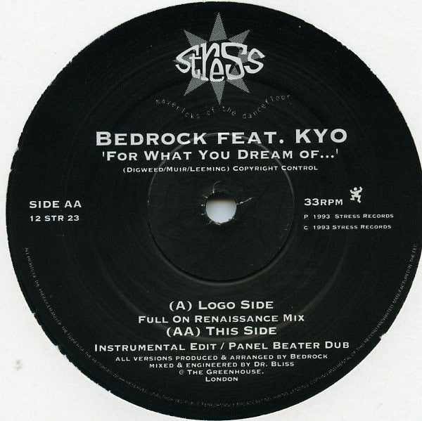 Bedrock Featuring KYO : For What You Dream Of... (12")