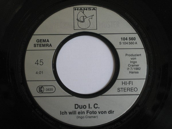 Duo I.C. : Ich Will Ein Foto Von Dir (7", Single)