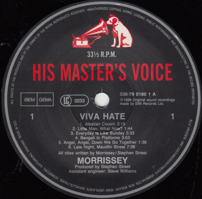 Morrissey : Viva Hate (LP, Album)