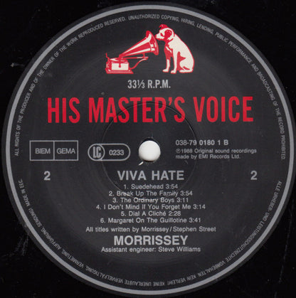 Morrissey : Viva Hate (LP, Album)