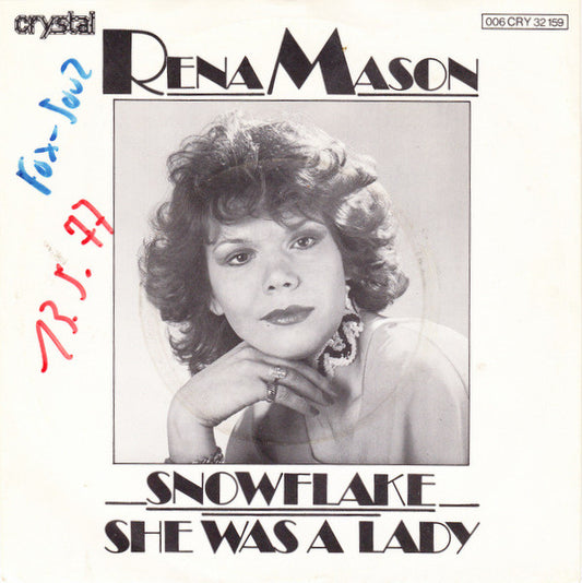 Rena Mason : Snowflake / She Was A Lady (7", Single)