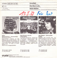 Rena Mason : Snowflake / She Was A Lady (7", Single)