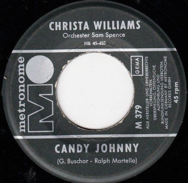 Christa Williams : Es War Alles Nur Spiel (7", Single)