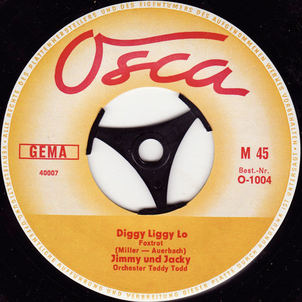 Jimmy Und Jacky : Diggy Liggy Lo / Choo-Choo-Tennessee-Eisenbahn (7", Single, Mono)