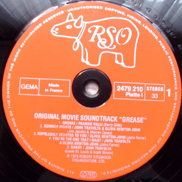 Various : Grease (Bande Originale Du Film) (2xLP, Album, RE)