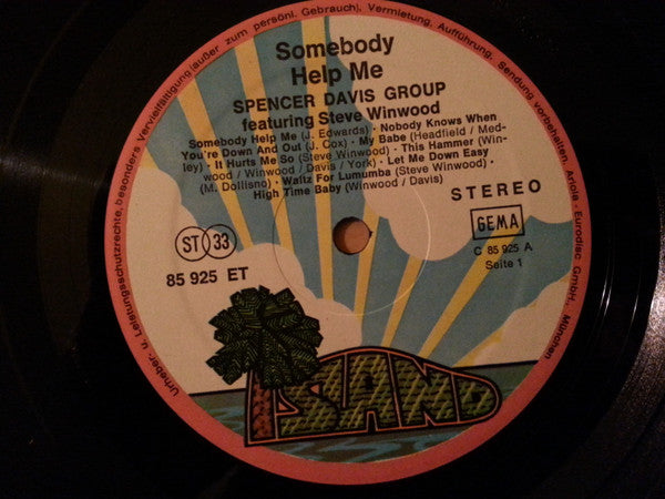 Spencer Davis Group* Featuring Steve Winwood : Somebody Help Me (LP, Comp)