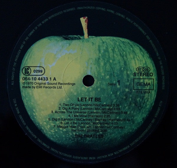 The Beatles : Let It Be (LP, Album, RE)