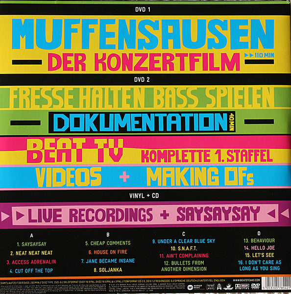 Beatsteaks : Muffensausen  (2xLP, Album, Dlx, Ltd + 2xDVD-V, PAL + CD, Album)