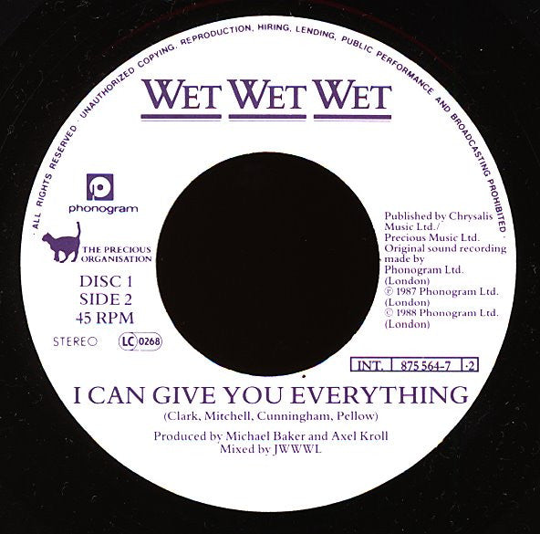 Wet Wet Wet : Sweet Little Mystery (2x7", Single, Ltd)
