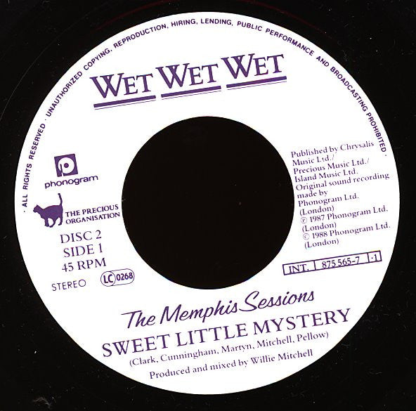 Wet Wet Wet : Sweet Little Mystery (2x7", Single, Ltd)