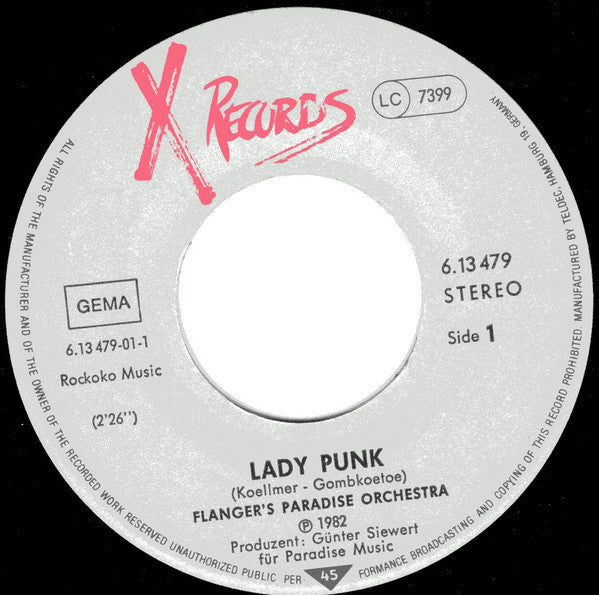 Flanger's Paradise Orchestra : Lady Punk (7", Single, Promo)