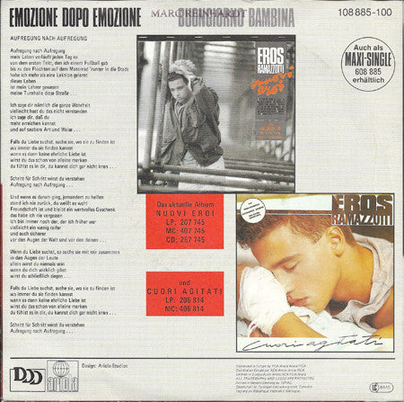 Eros Ramazzotti : Emozione Dopo Emozione (7", Single)