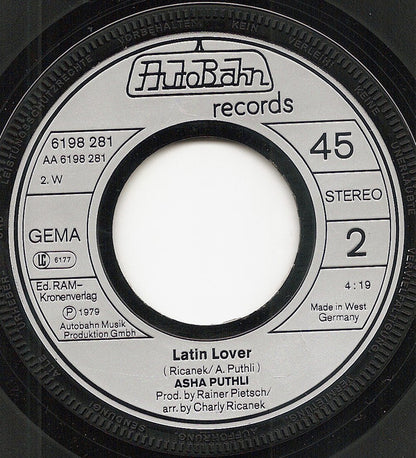 Asha Puthli : The Whip  (7", Single)