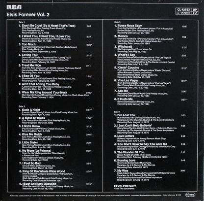 Elvis Presley : Elvis Forever Volume 2 (2xLP, Comp)