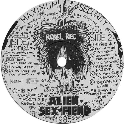 Alien Sex Fiend : Maximum Security (LP, Album)