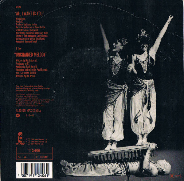 U2 : All I Want Is You (7", Single, Non)