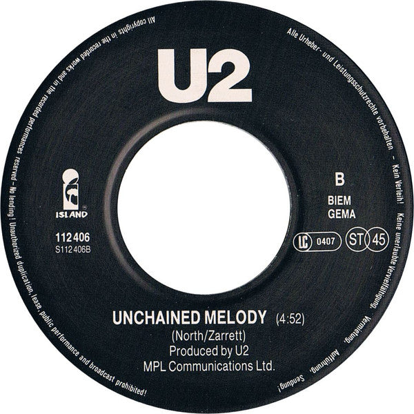 U2 : All I Want Is You (7", Single, Non)