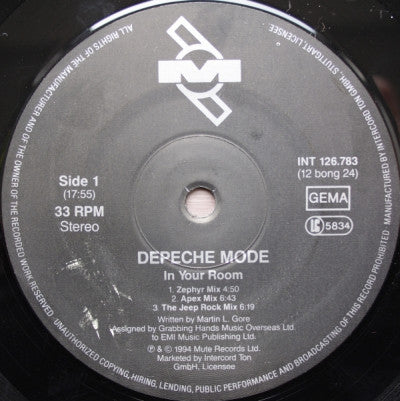 Depeche Mode : In Your Room (12", Single)