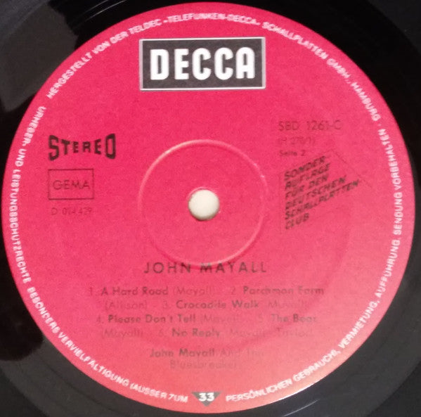 John Mayall And The Bluesbreakers* : John Mayall And The Bluesbreakers (LP, Comp, Club)