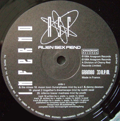 Alien Sex Fiend : Inferno (The Odyssey Continues™) (2xLP, Album)