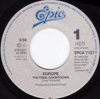 Europe (2) : The Final Countdown (7", Single)
