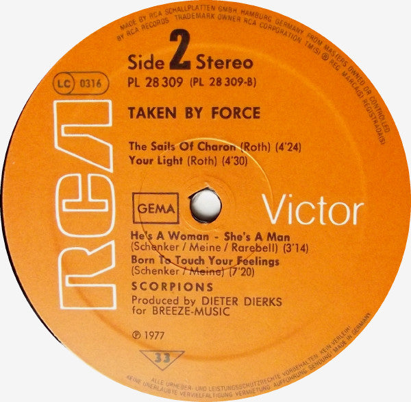 Scorpions : Taken By Force (LP, Album)